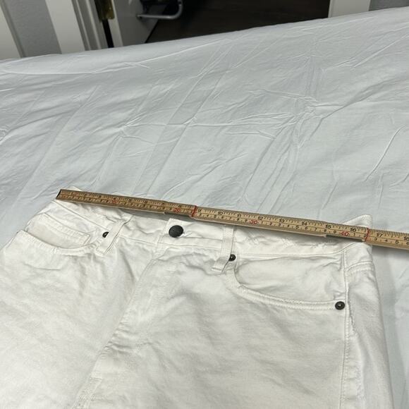 Frame Women's Size 30 Le Simone Distressed Denim Shorts White - Picture 4 of 10